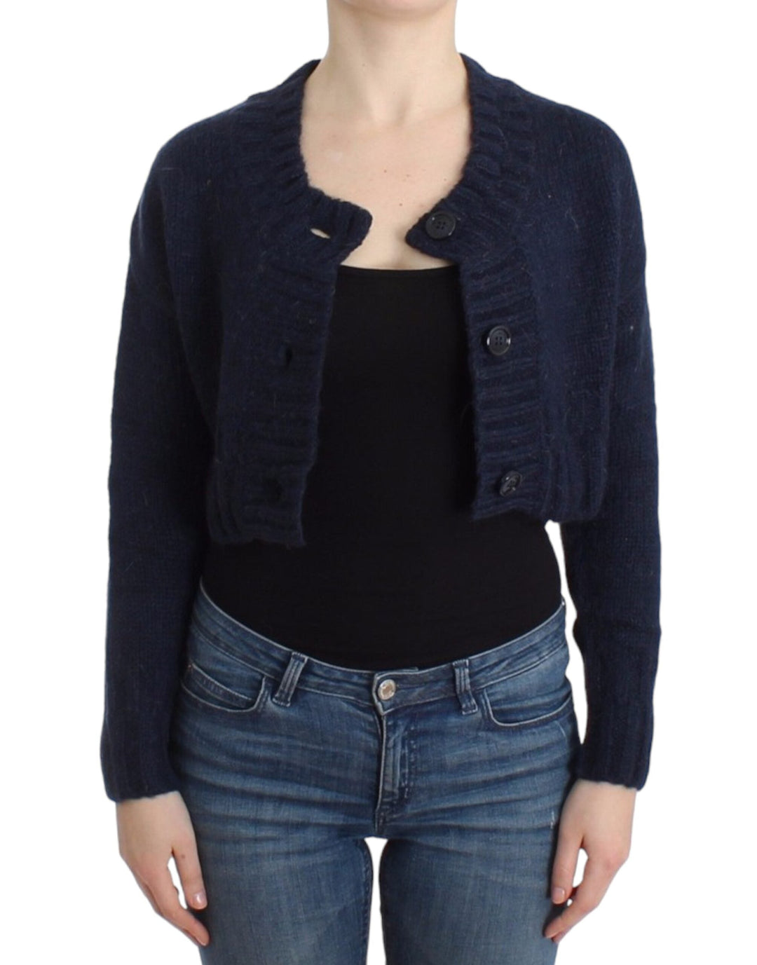 Women’s John Galliano Blue Cropped Cardigan