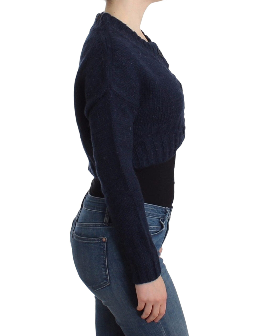 Women’s John Galliano Blue Cropped Cardigan
