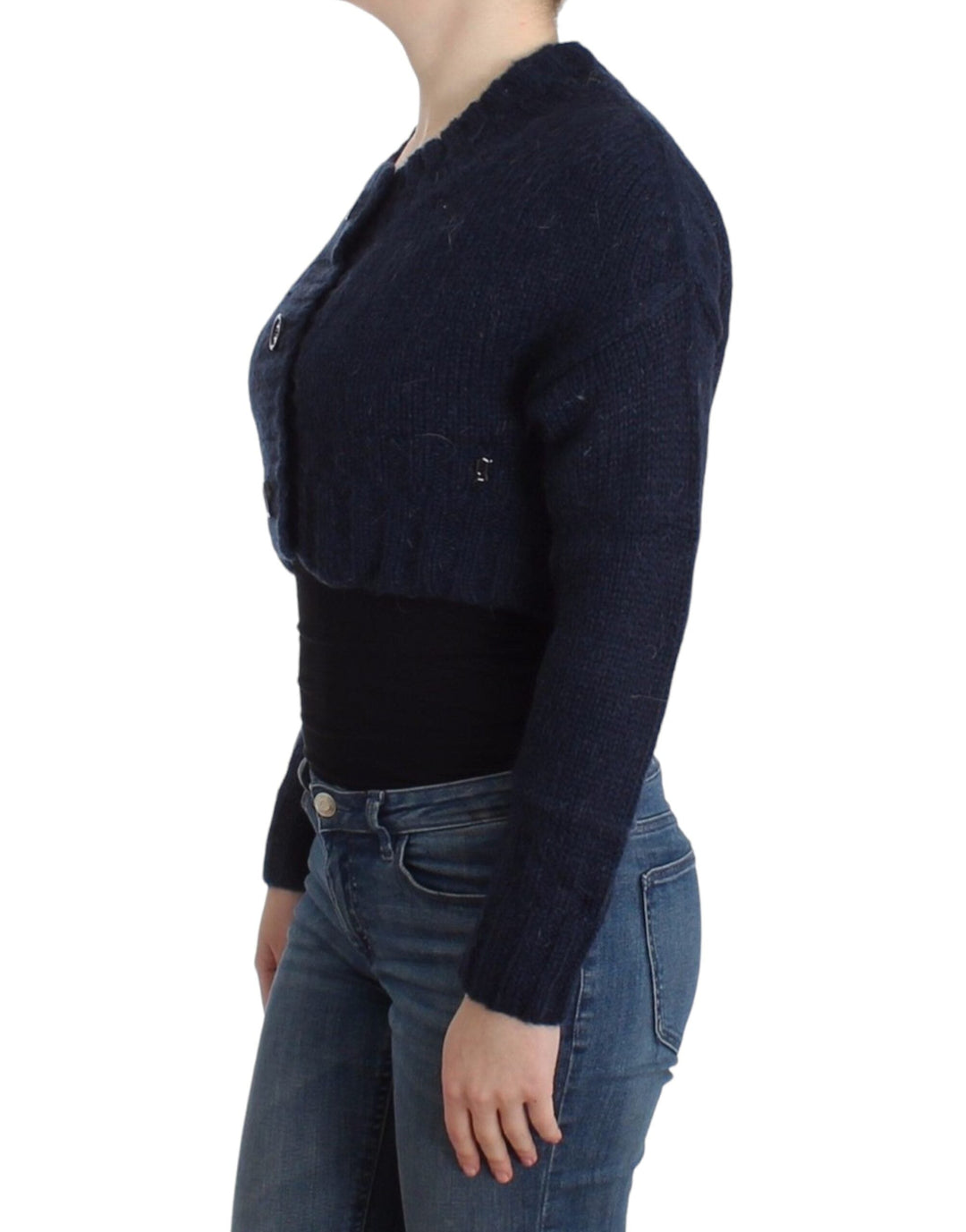 Women’s John Galliano Blue Cropped Cardigan