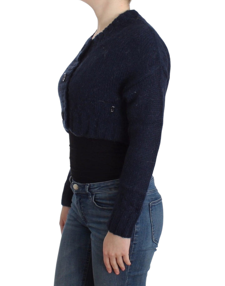 Women’s John Galliano Blue Cropped Cardigan
