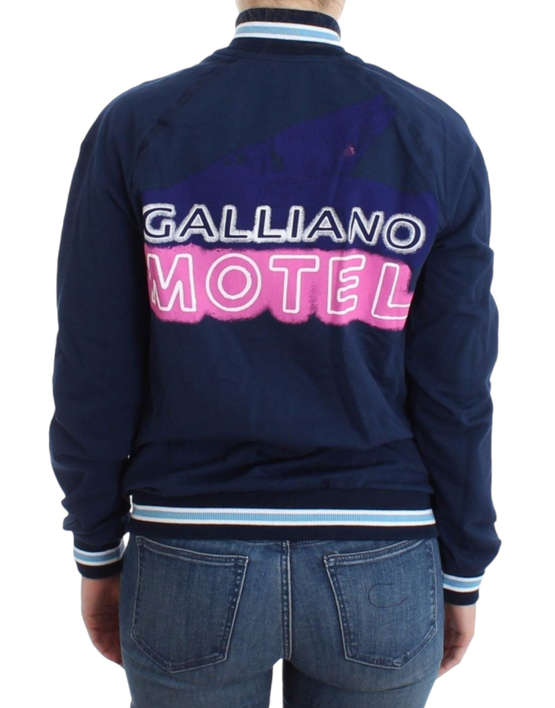 Women’s John Galliano Blue Zip Cotton Cardigan