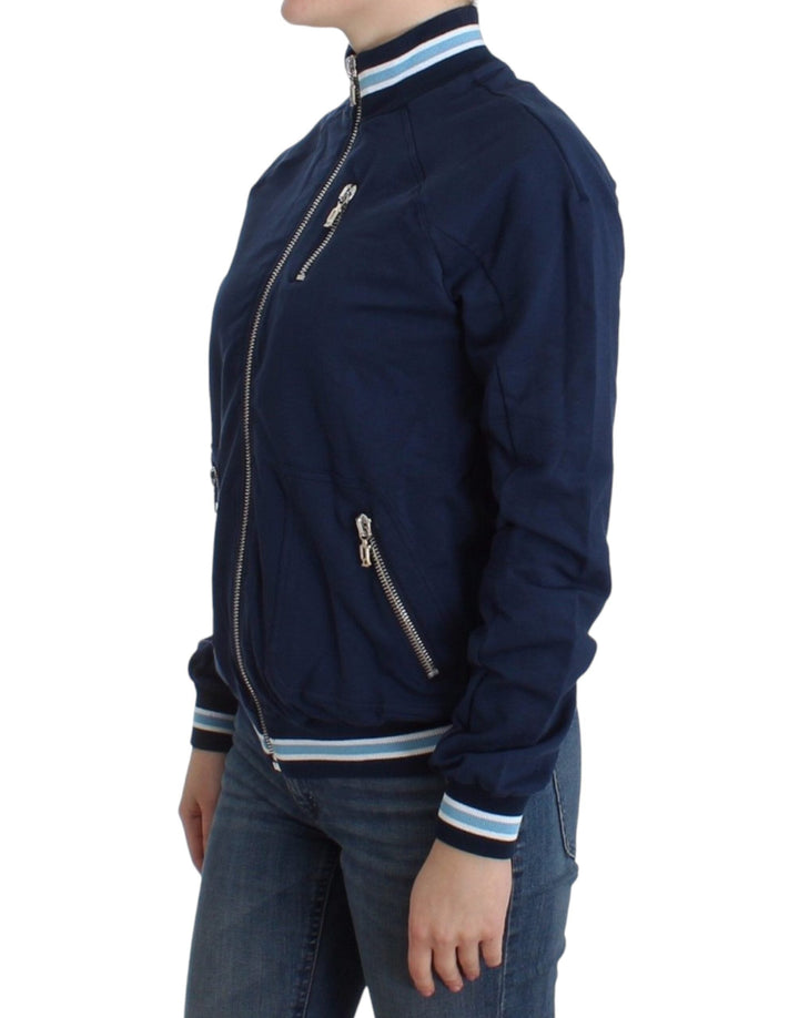 Women’s John Galliano Blue Zip Cotton Cardigan