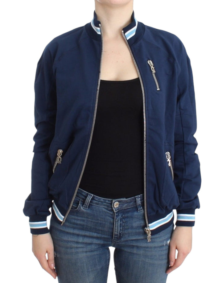 Women’s John Galliano Blue Zip Cotton Cardigan