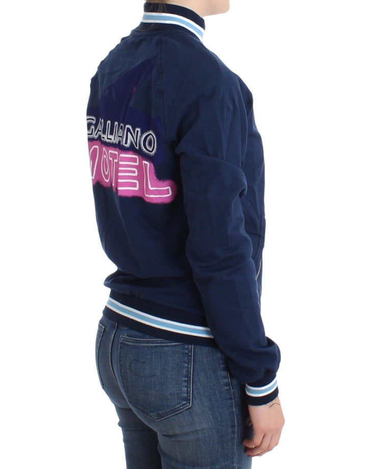 Women’s John Galliano Blue Zip Cotton Cardigan