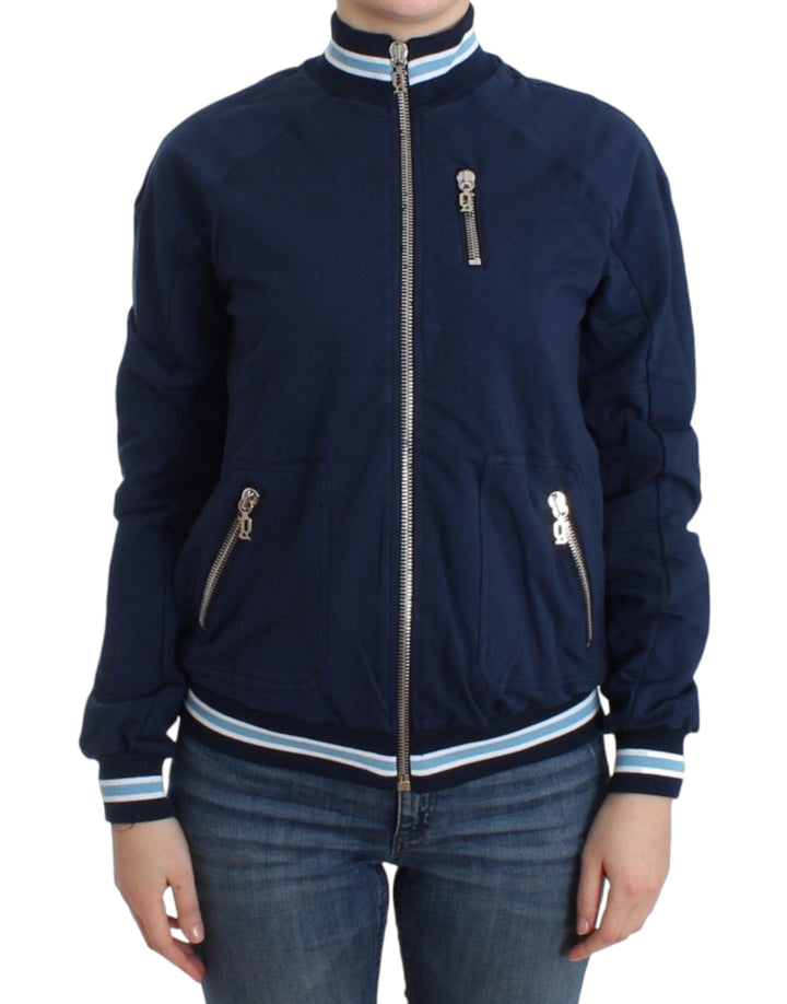 Women’s John Galliano Blue Zip Cotton Cardigan