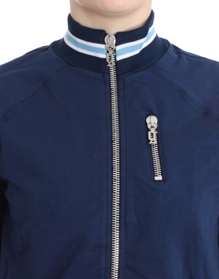 Women’s John Galliano Blue Zip Cotton Cardigan