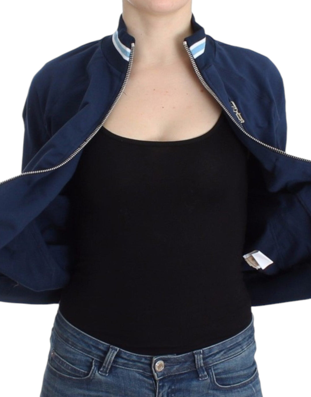 Women’s John Galliano Blue Zip Cotton Cardigan