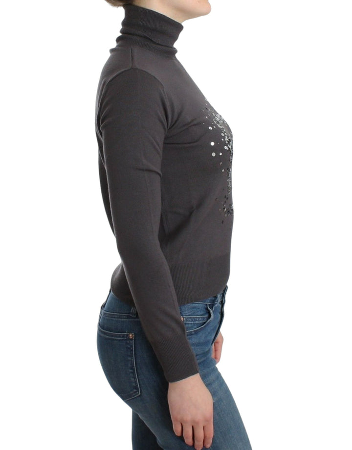 Women’s John Galliano Brown Turtleneck Cotton Sweater