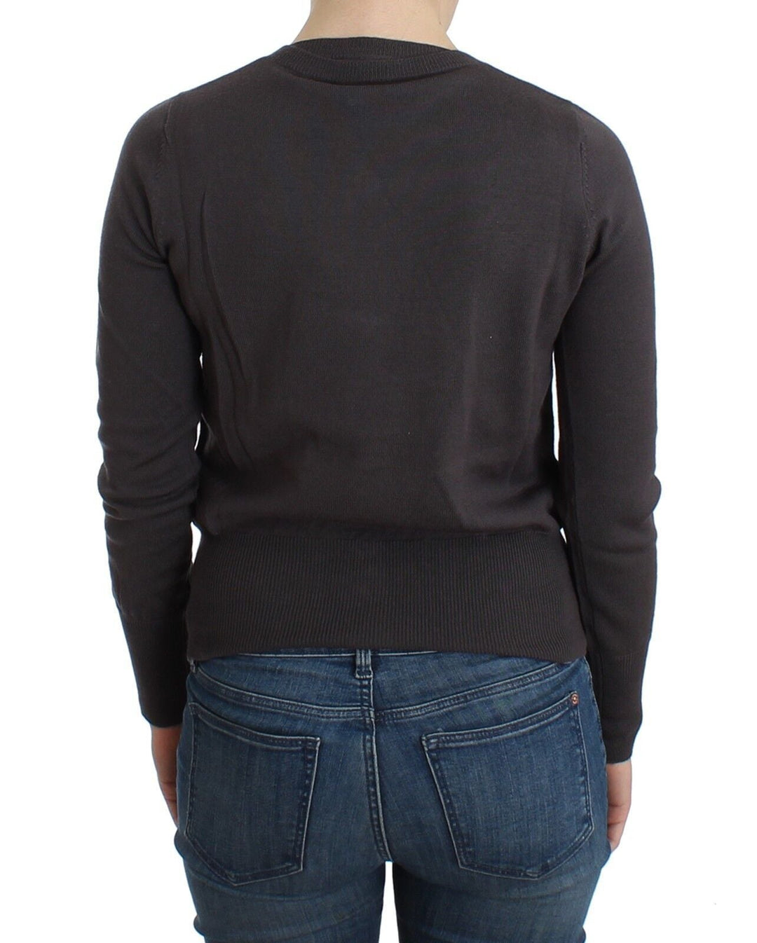 Women’s John Galliano Purple Wool Sequined Cardigan Knit Sweater