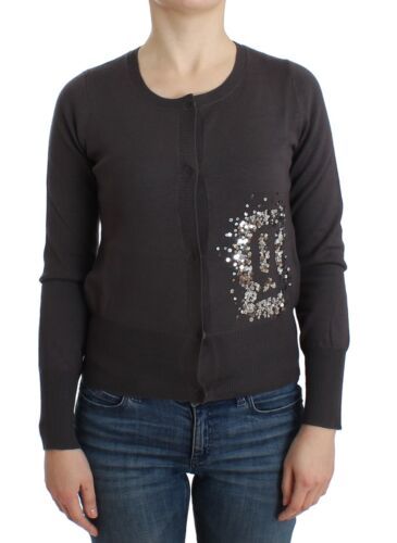 Women’s John Galliano Purple Wool Sequined Cardigan Knit Sweater
