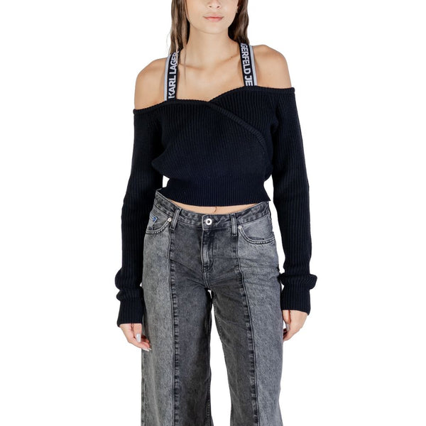 Women’s Karl Lagerfeld Black Cotton Sweatshirt