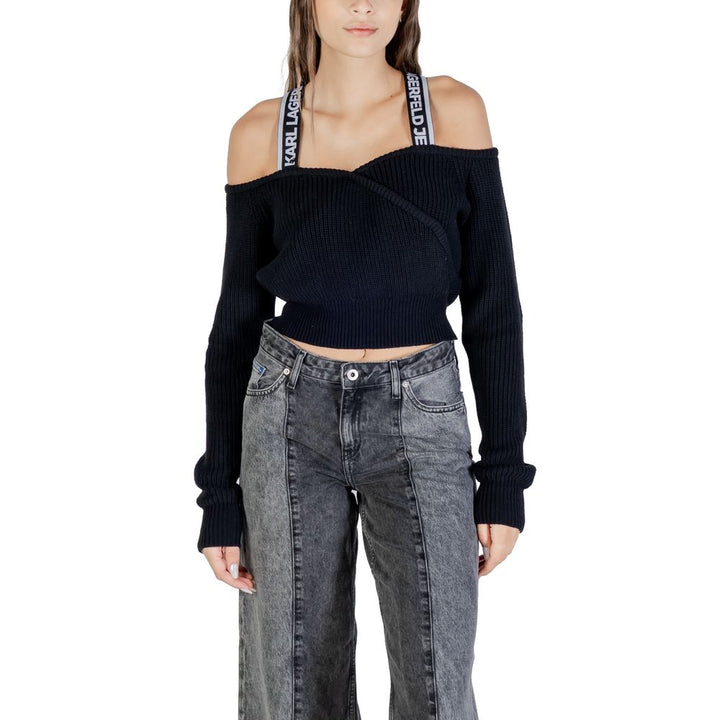 Women’s Karl Lagerfeld Black Cotton Sweatshirt