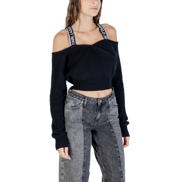 Women’s Karl Lagerfeld Black Cotton Sweatshirt
