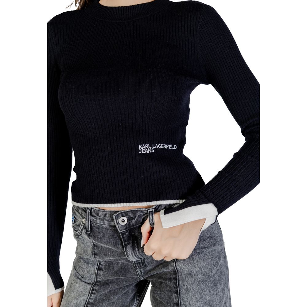 Women’s Karl Lagerfeld Black Viscose Sweatshirt