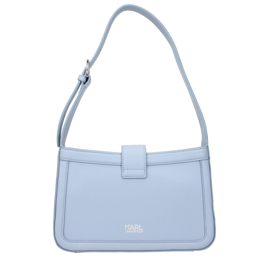 Women’s Karl Lagerfeld Light Blue Leather Shoulder Bag