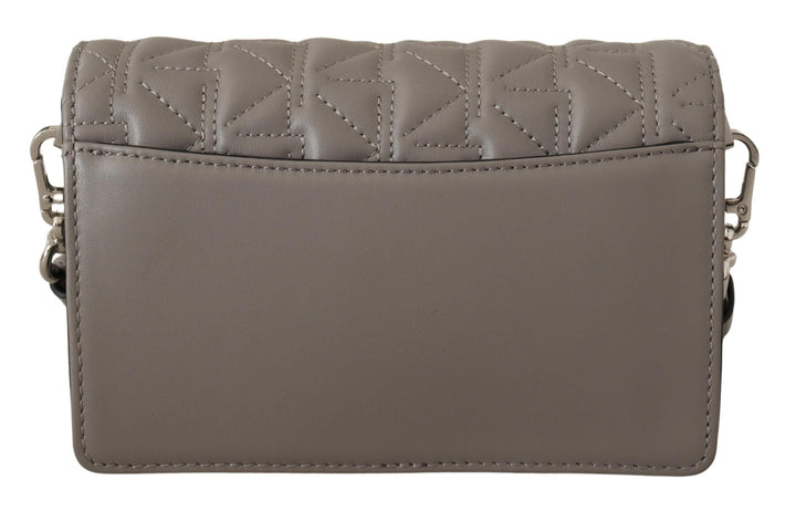 Women’s Karl Lagerfeld Light Grey Leather Crossbody Bag
