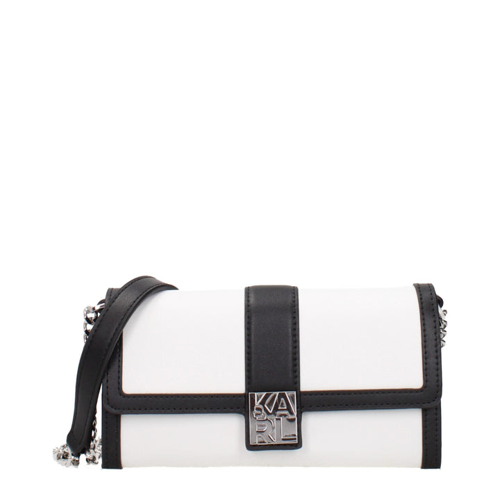 Women’s Karl Lagerfeld White Leather Clutch Bag