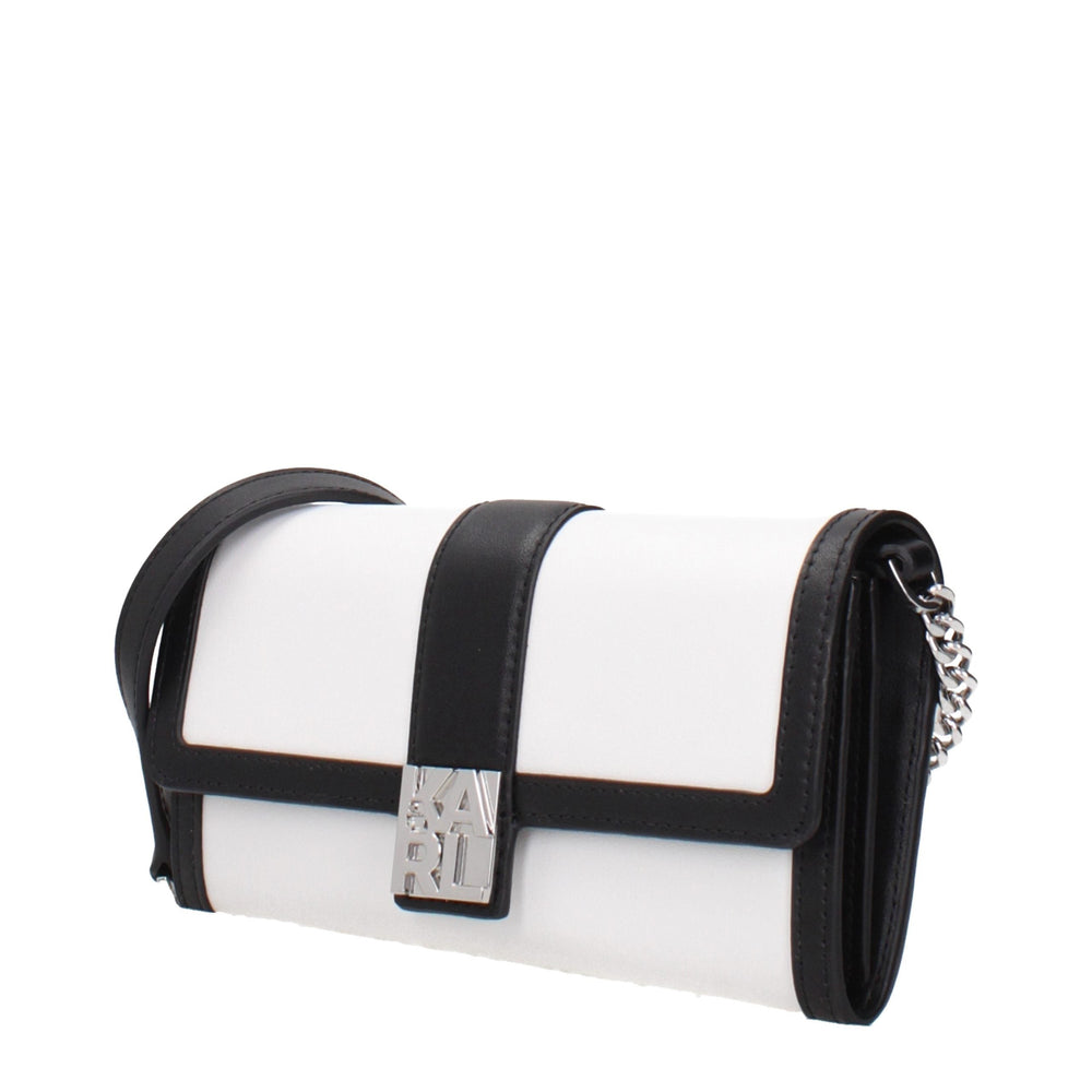 Women’s Karl Lagerfeld White Leather Clutch Bag