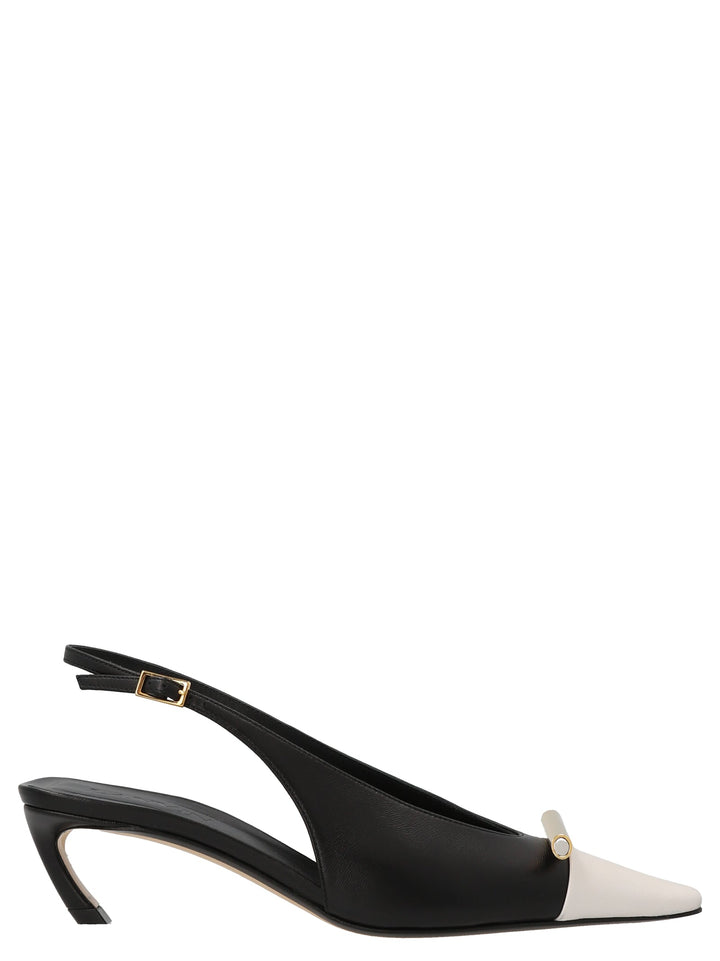 Women’s Lanvin Bicolor Goatskin Mid Heel Pumps