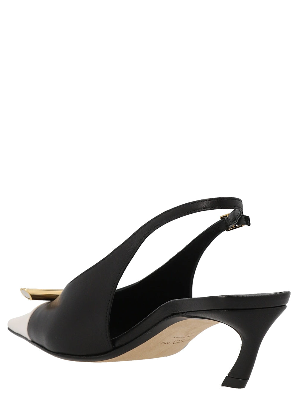Women’s Lanvin Bicolor Goatskin Mid Heel Pumps