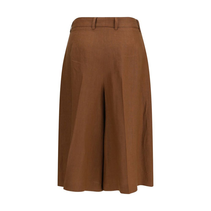 Women’s Lardini Brown Viscose Bermuda Shorts