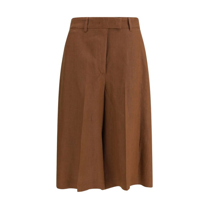 Women’s Lardini Brown Viscose Bermuda Shorts