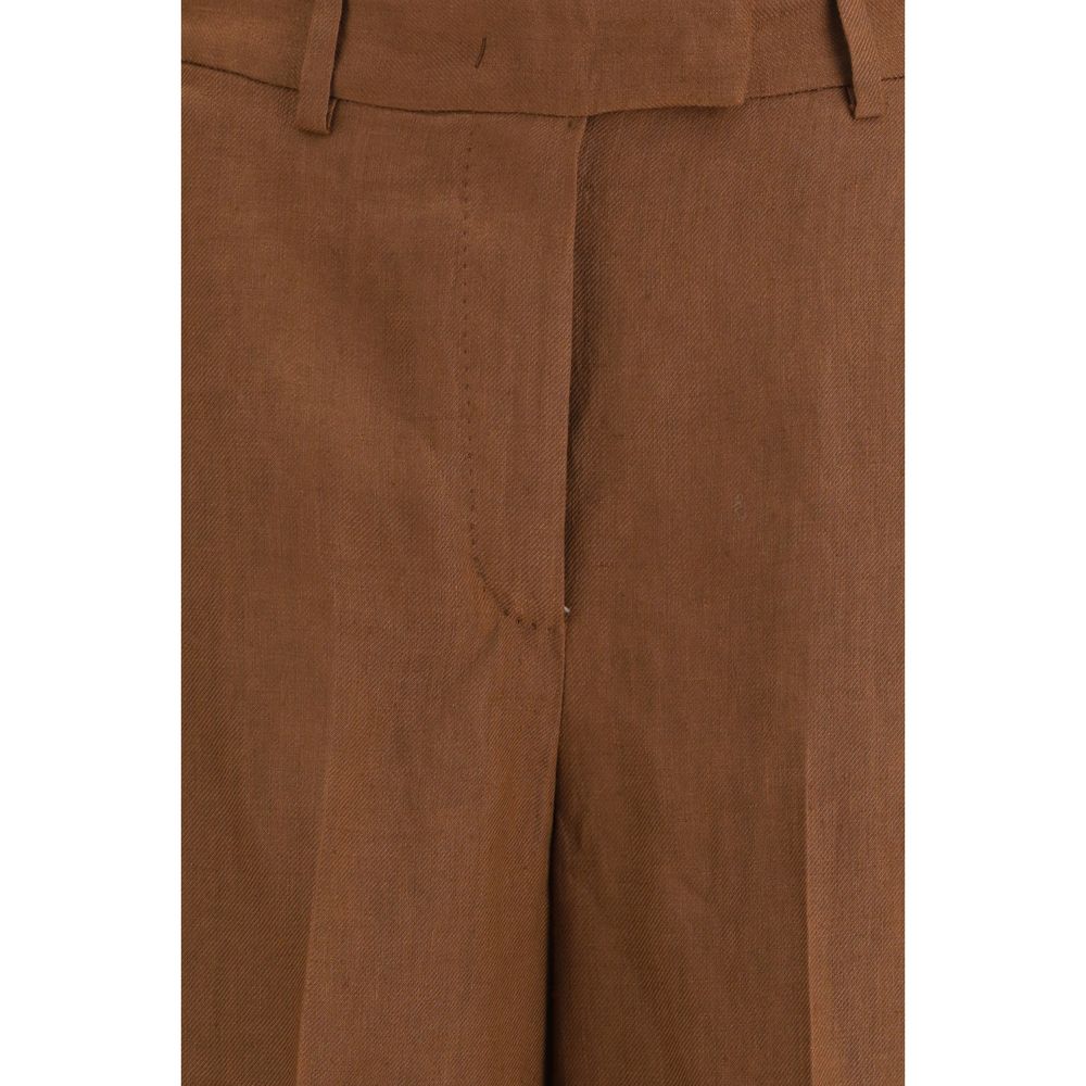 Women’s Lardini Brown Viscose Bermuda Shorts