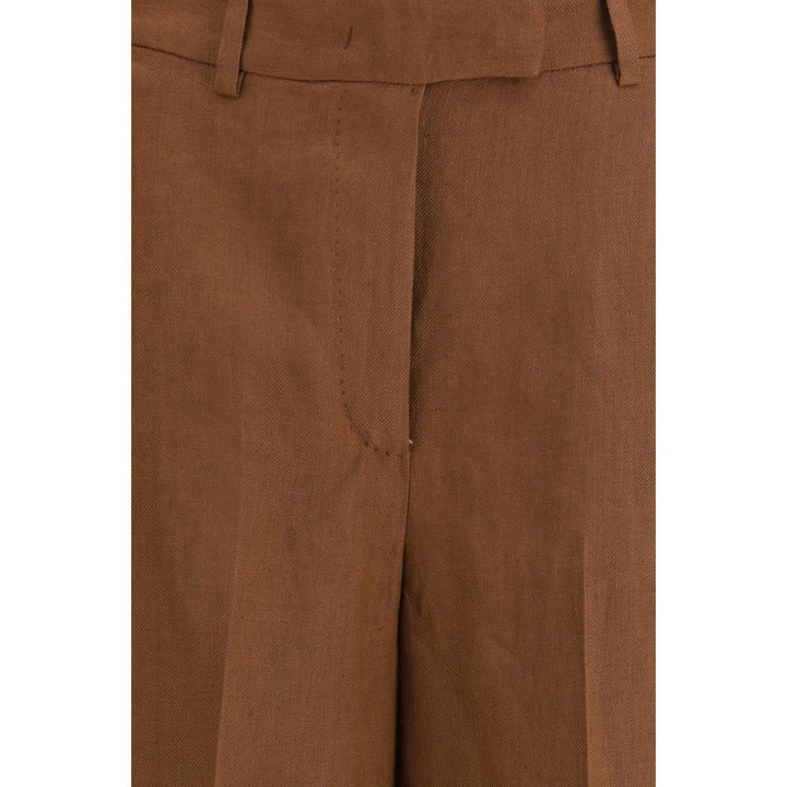 Women’s Lardini Brown Viscose Bermuda Shorts