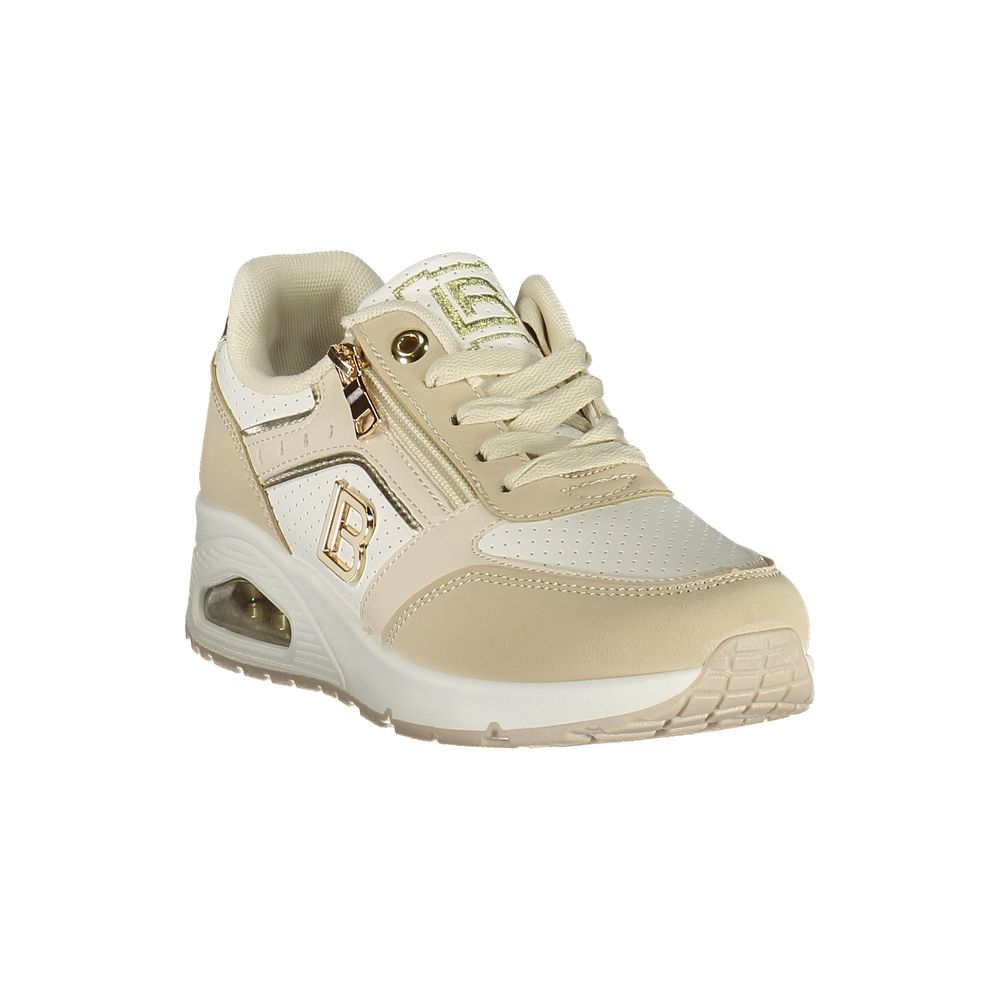 Women’s Laura Biagiotti Beige Polyurethane Women Sneaker
