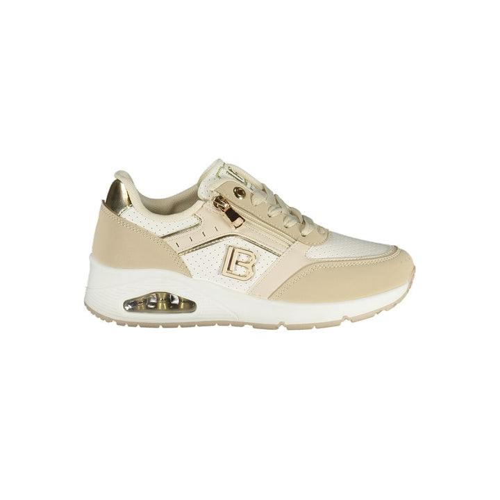 Women’s Laura Biagiotti Beige Polyurethane Women Sneaker