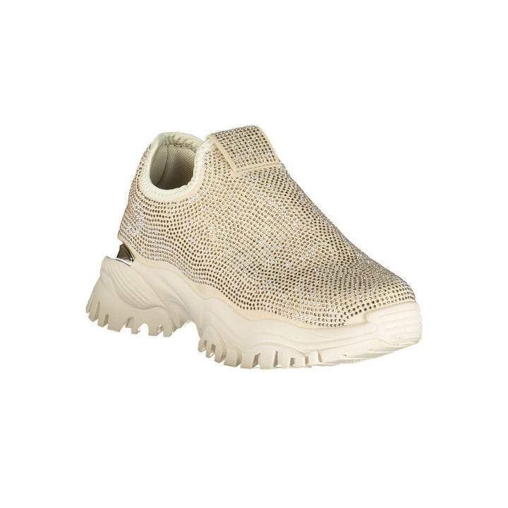 Laura Biagiotti Beige Polyurethane Women Sneaker