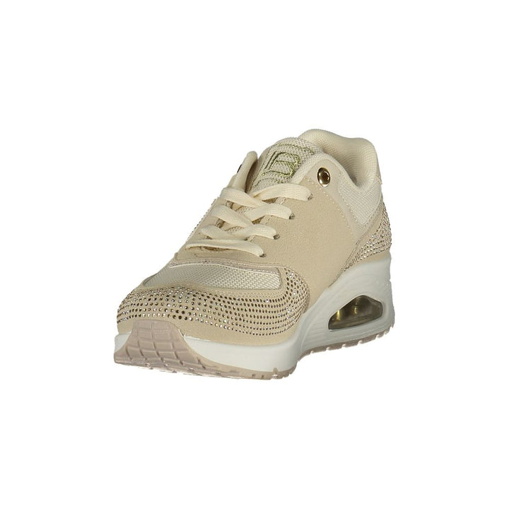 Women’s Laura Biagiotti Beige Polyurethane Women Sneaker