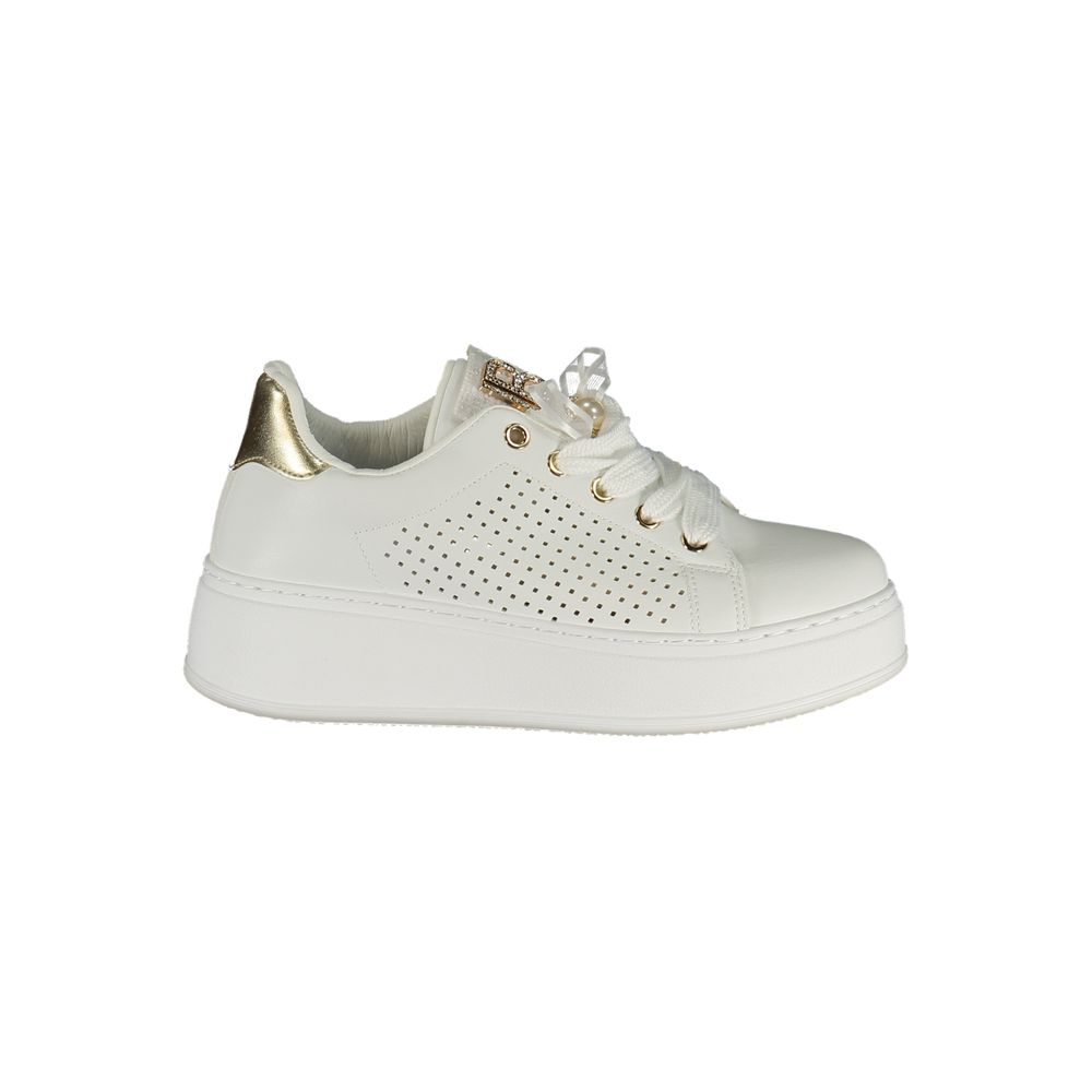 Women’s Laura Biagiotti Bianco Polyurethane Women Sneaker