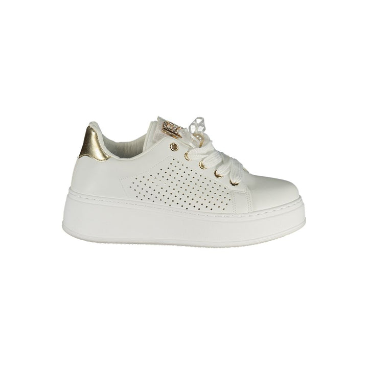 Women’s Laura Biagiotti Bianco Polyurethane Women Sneaker