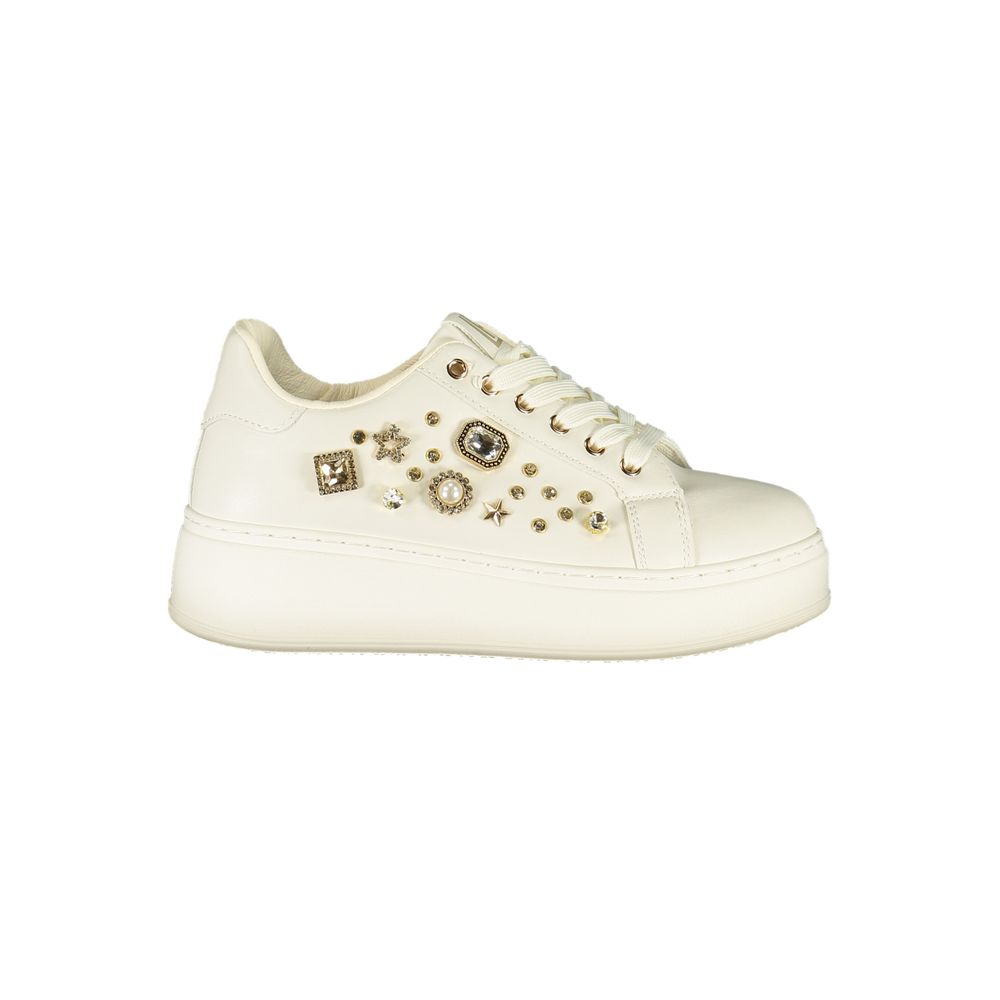Women’s Laura Biagiotti Bianco Polyurethane Women Sneaker