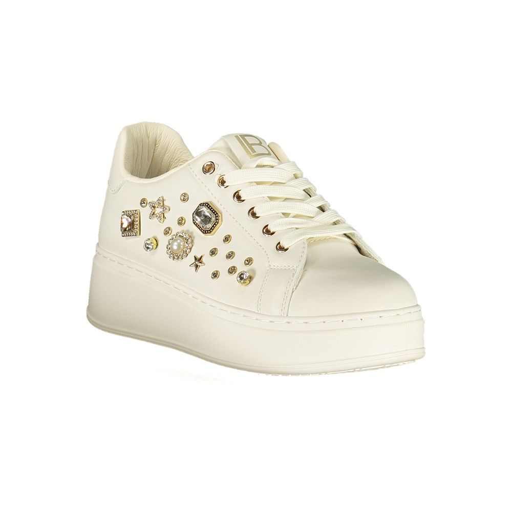 Women’s Laura Biagiotti Bianco Polyurethane Women Sneaker