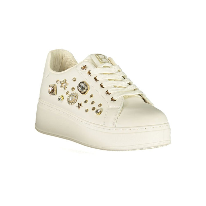 Women’s Laura Biagiotti Bianco Polyurethane Women Sneaker