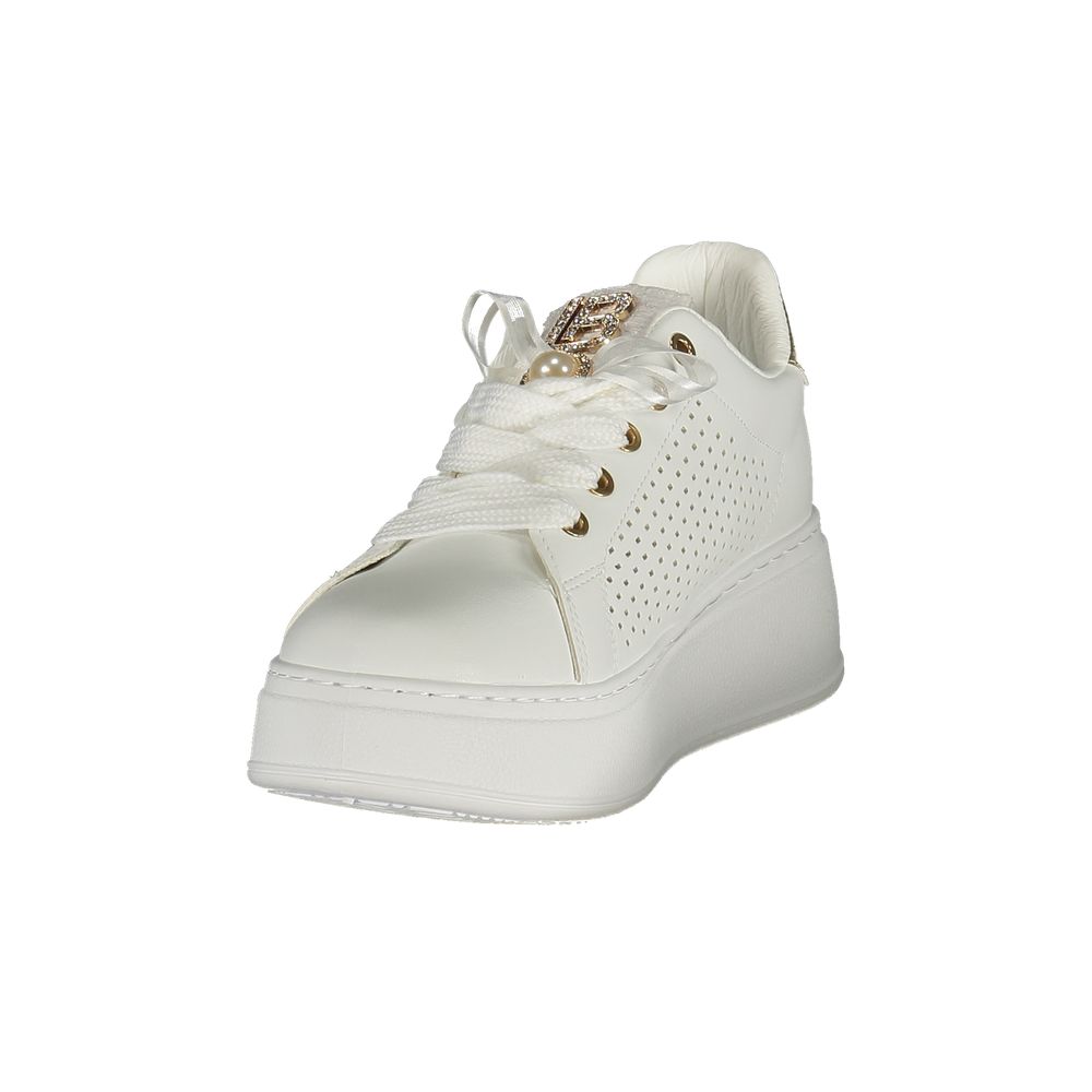 Women’s Laura Biagiotti Bianco Polyurethane Women Sneaker