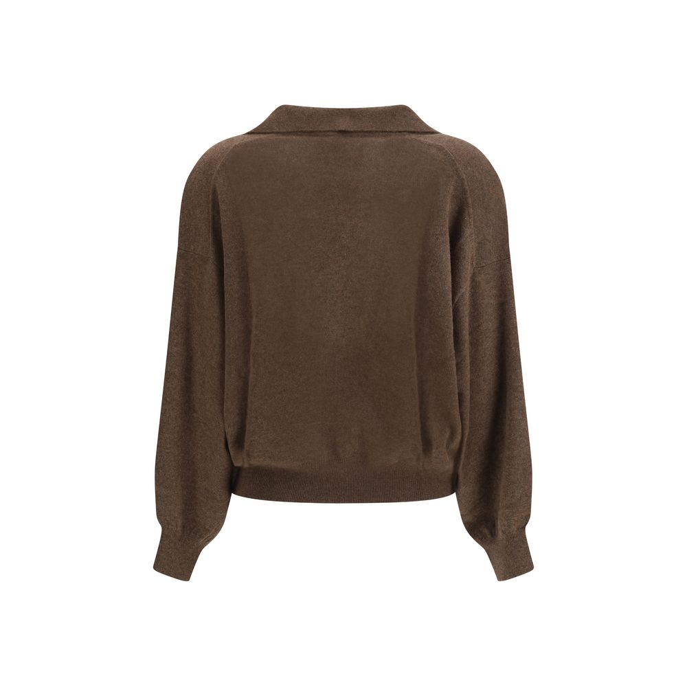 Women’s Lisa Yang Brown Cashmere Sweater