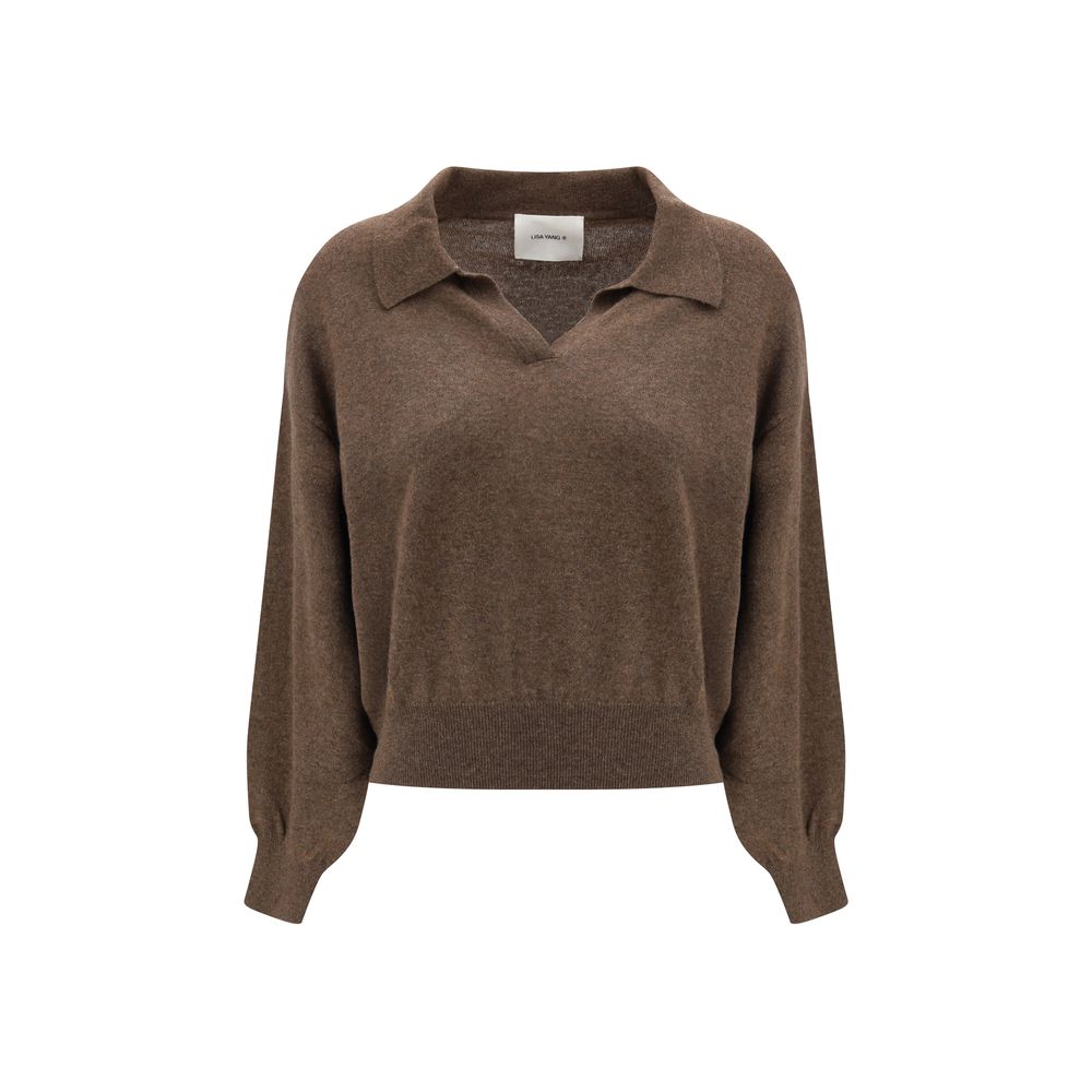 Women’s Lisa Yang Brown Cashmere Sweater