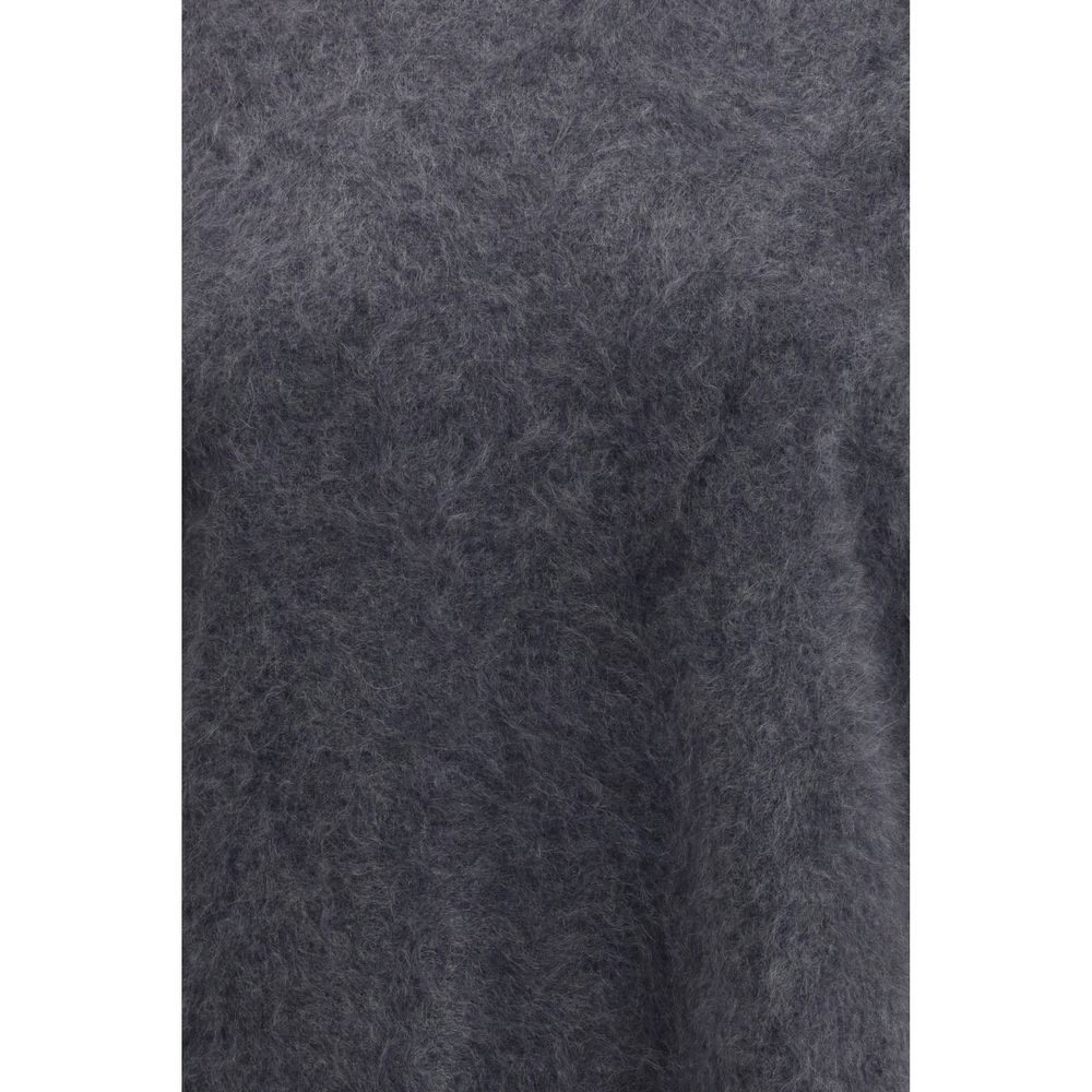 Women’s Lisa Yang Grey Cashmere Short Sleeve Sweater