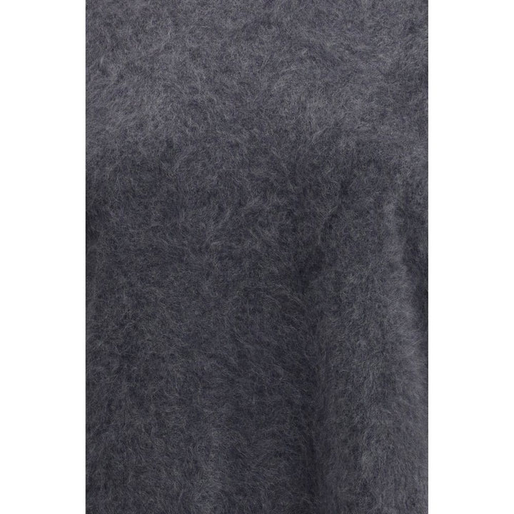 Women’s Lisa Yang Grey Cashmere Short Sleeve Sweater