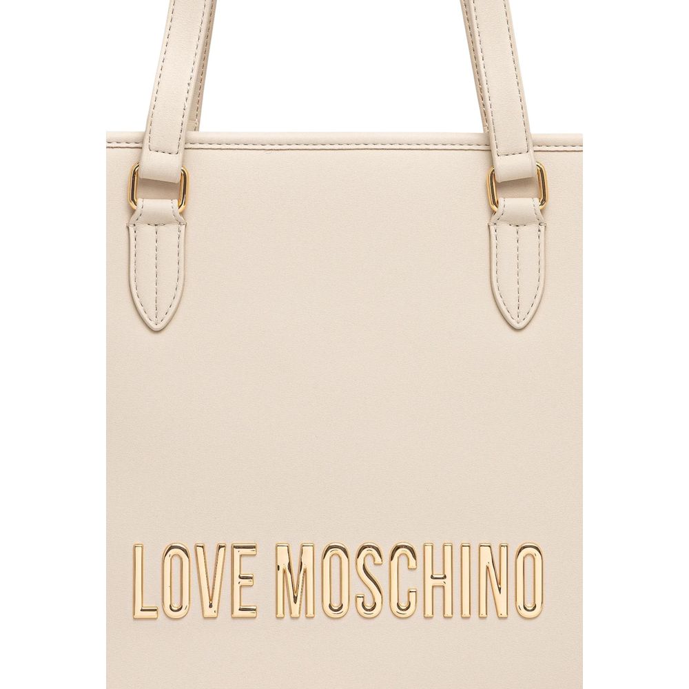 Women’s Love Moschino Beige Polyethylene Handbag