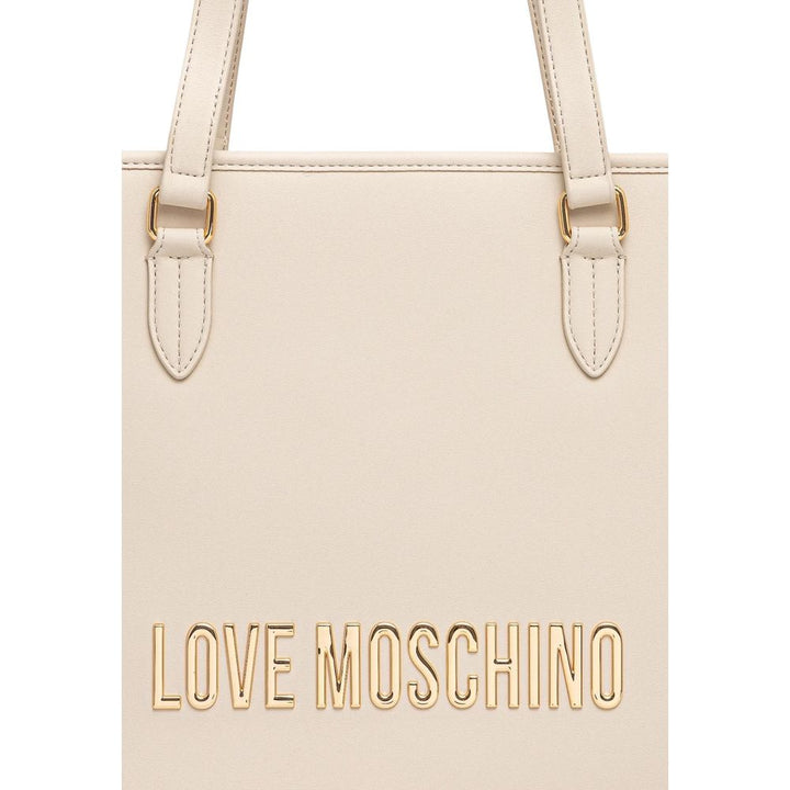 Women’s Love Moschino Beige Polyethylene Handbag