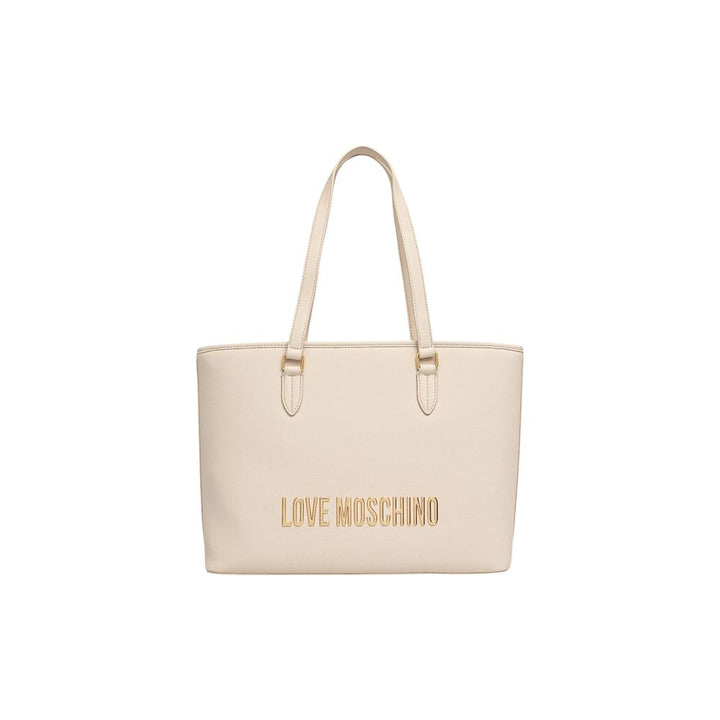 Women’s Love Moschino Beige Polyethylene Handbag