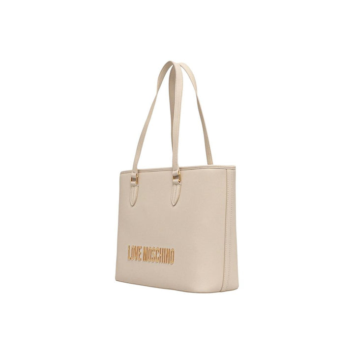 Women’s Love Moschino Beige Polyethylene Handbag
