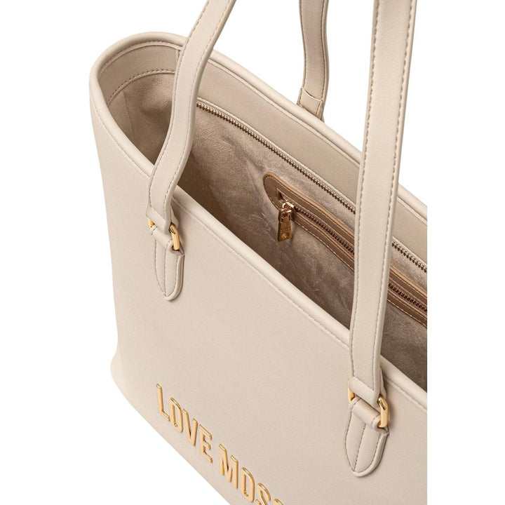 Women’s Love Moschino Beige Polyethylene Handbag