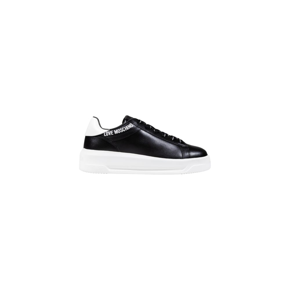 Women’s Love Moschino Black and White Synthetic Chunky Sneakers