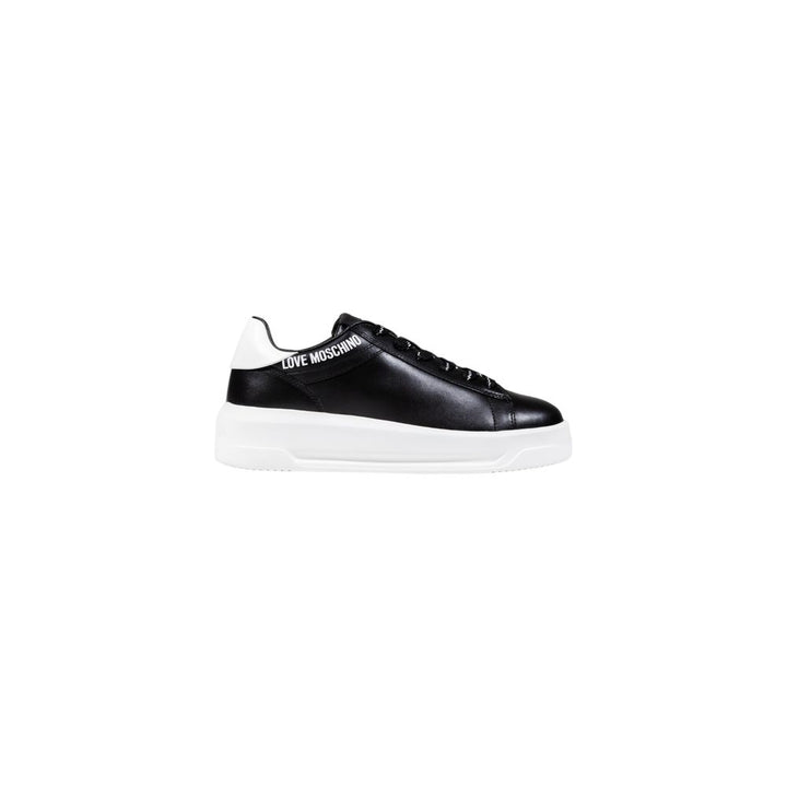 Women’s Love Moschino Black and White Synthetic Chunky Sneakers