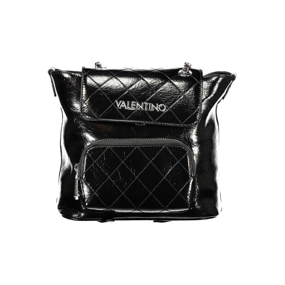 Women’s Mario Valentino Black Polyurethane Backpack